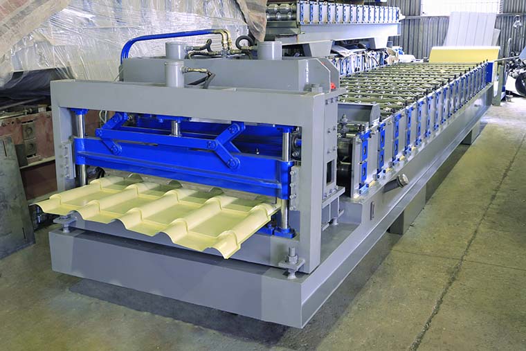 Bamboo style Glazed Tile Roll Forming Machine