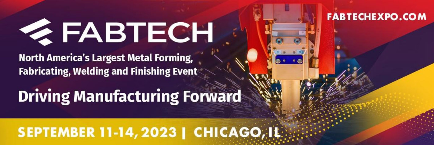 معرض FABTECH شيكاغو 11-14 سبتمبر 2023